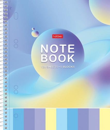 Тетрадь тв. обл. 120 л. кл. греб. Х "Сфера" разделит.