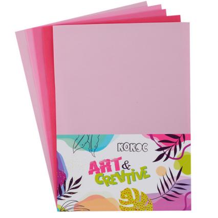 Набор фоамирана А4 05 л. 05 цв. Кокос "Оттенки розового" 1 мм