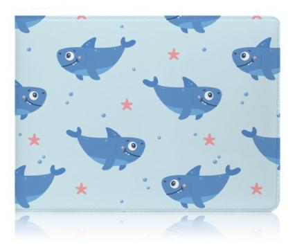 Обложка для студ. билета "Забавная акула"