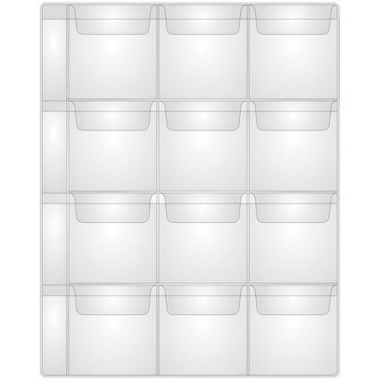 Лист для монет 20*25 см на 12 ячеек 60*60 мм, OfficeSpace