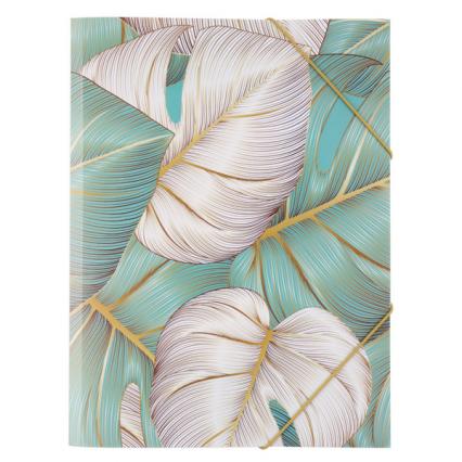 Папка на резинках А4 Fiorenzo "Тропические листья"