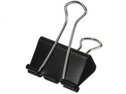 Зажим для бумаг 19 мм черн.