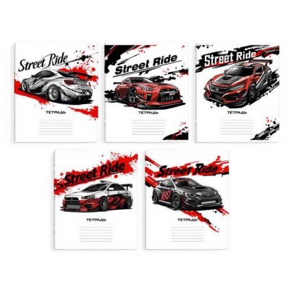 Тетрадь 24 л. лин. Ф+ "Городские гонки"