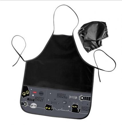 Фартук для труда с нарук. Х "Кошмарики" 53,5*45,5 см, 2 карм.