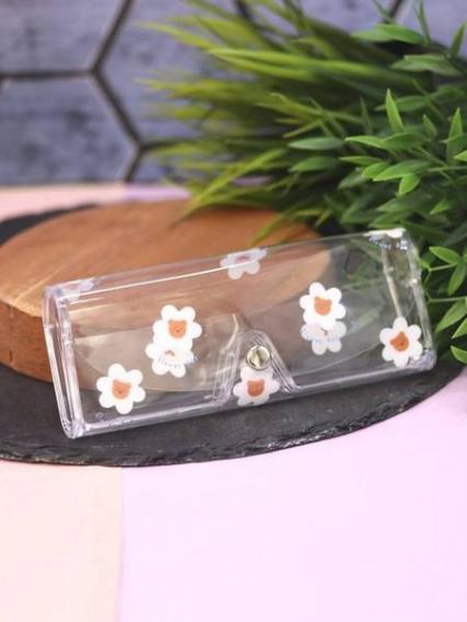 Чехол для очков GIRLY "Цветочный день. Мишка"