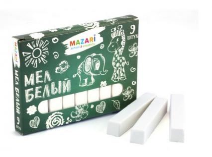 Мел белый 09 шт. Mazari квадр.