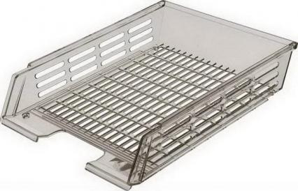 Поддон гориз. для бум. СТАММ с пазами, сер. тон. 