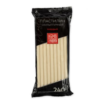 Пластилин скульптурный твердый белый Аква-колор 0,240 кг 