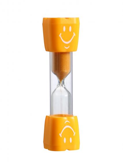 Часы песочные 3 мин. "Смайл" оранж.