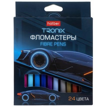 Фломастеры 24 цв. Х "Троникс" вент. колп., к/к