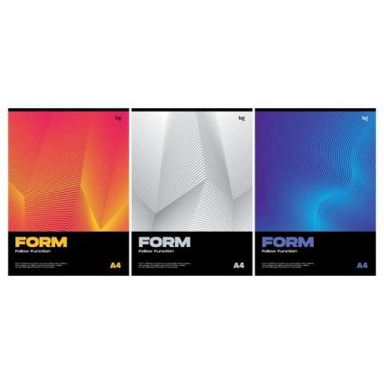 Тетрадь А4 80 л. кл. БД "Монохромный. Форма"