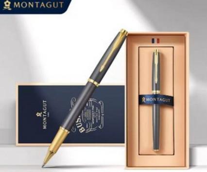 Роллер подар. в футл. Montagut 0,5 мм, син., корпус сер.