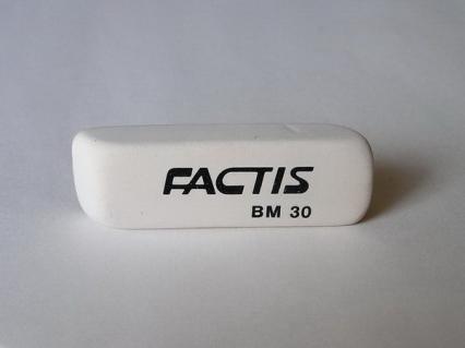 Ластик Factis прямоуг. скош., бел.