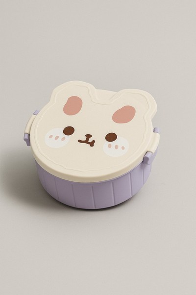 Ланч-бокс "Round rabbit" фиол.
