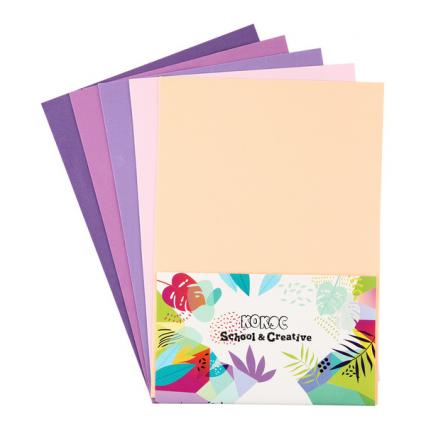 Набор фоамирана А4 05 л. 05 цв. Кокос "Оттенки сиреневого" 1 мм