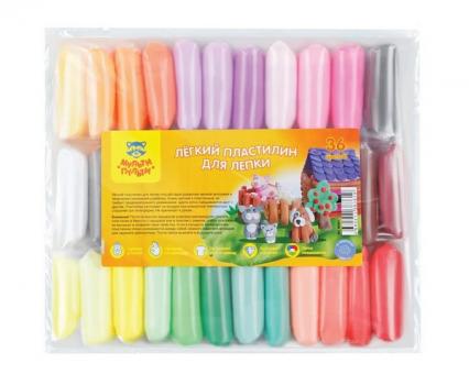Масса для лепки ЛЕГКАЯ 36 цв. Мульти-Пульти 360 г