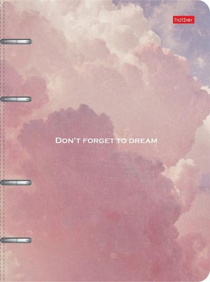 Тетрадь А5 80 л. кл. на кольцах Х "Мечты" слим-картон