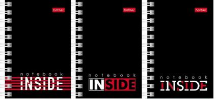 Записная кн. А7 40 л. греб. клетка Х "Инсайт"