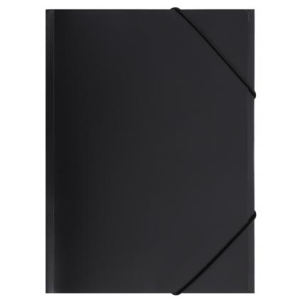 Папка на резинках А4 Klerk черная