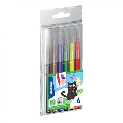 Фломастеры 06 цв. Berlingo "Жил-был кот" вент. колп.