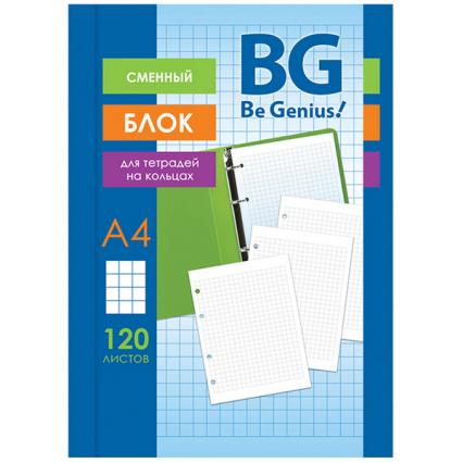 Блок сменный для тетр. А4 120 л. кл. БД с вкладышем