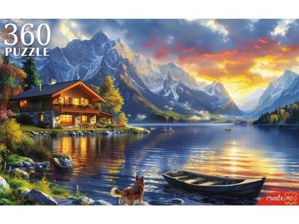 Пазл 360 эл. ПП "Вечернее озеро на закате"