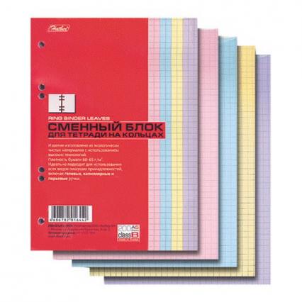 Блок сменный для тетр. А5 200 л. кл. Х 4-х цветный