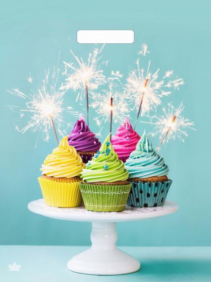 Пакет п/э с выруб. ручками 34*45 см "Кексики" 33 мкм