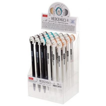 Ручка масл. авто Х "Ёжики" 0,7 мм, синяя