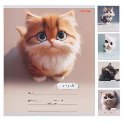 Тетрадь 18 л. лин. ПП "Милый взгляд котенка"