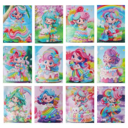 Алмазная мозаика 23*30 см Mazari "Зефирки" частич. выкладка, подрамник