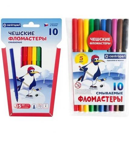 Фломастеры 10 цв. Centropen вент. колп. к/к