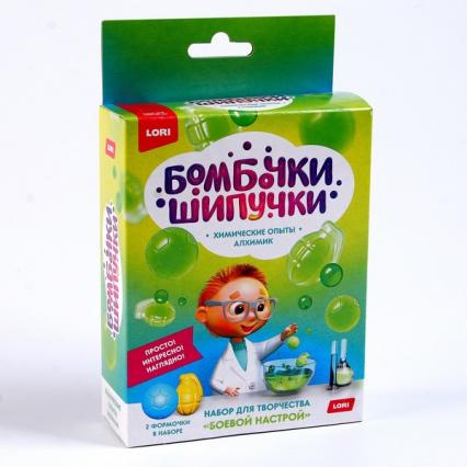 Набор для творчества Lori "Химические опыты. Бомбочка шипучка. Боевой настрой"