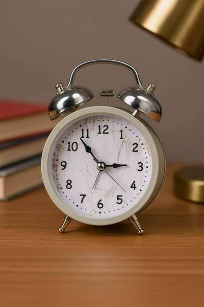 Будильник "Marble" беж.