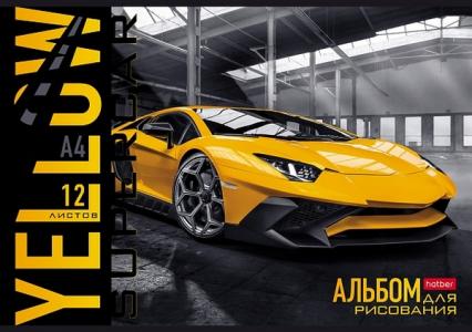 Альбом для рис. А4 12 л. Х "Спортивные авто" 