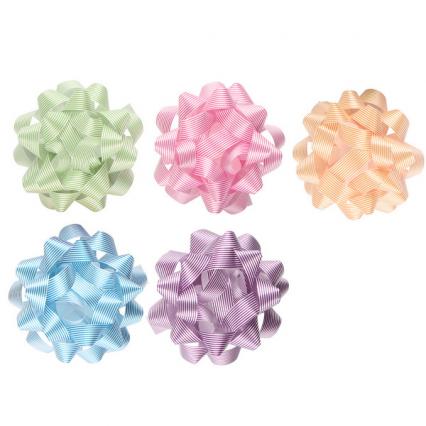 Бант подар. d=9,6 см Кокос пастель, ассорти