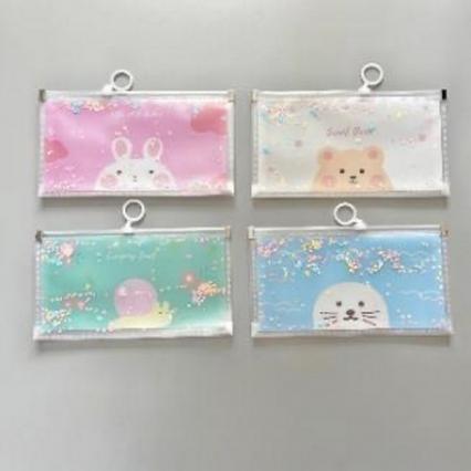 Папка на молнии В6 220*130 мм Beifa "Милые" асс.