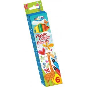 Карандаши 06 цв. Centrum "Жираф" пластиковые, трехгр.