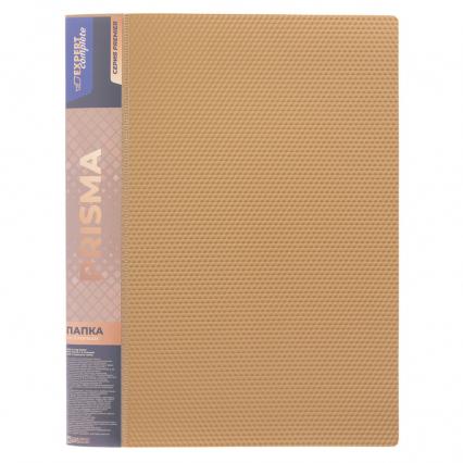 Папка А4 на 4 кольц. 25 мм Expert Complete "Призма" 700 мкм, золото