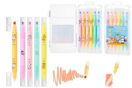 Набор маркеров выделит. 06 цв. Basir стираемые