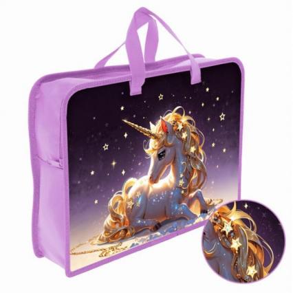 Папка с ручками А4 Ковров "Золотой единорог" 