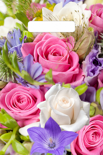 Пакет п/э с выруб. ручками 20*30 см "Лирика" 30 мкм