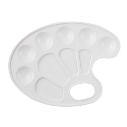 Палитра овальная Кокос пласт. 21*15 см, белый