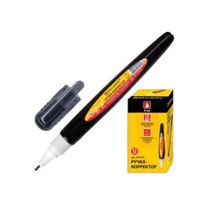 Корр.-ручка 08 мл Brauberg мет. нак.