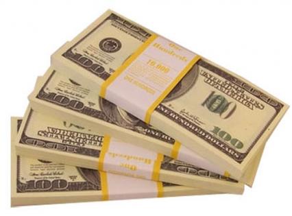 Деньги шуточные "100 долларов"