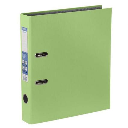 Регистратор А4 75 мм Expert Complete "Классика" бумвинил, с торц. карманом, салатовый
