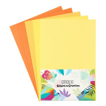 Набор фоамирана А4 05 л. 05 цв. Кокос "Оттенки желтого" 1 мм