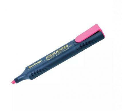 Маркер выделит. Berlingo "Текстовая строка 500" 1-5 мм розовый