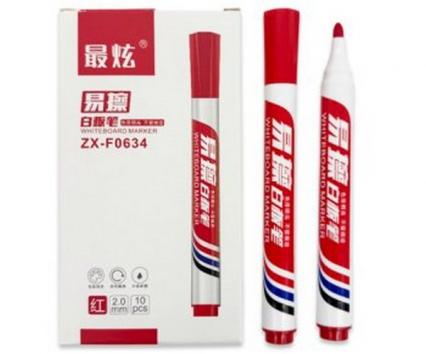 Маркер для белой доски 2 мм красн, кругл.