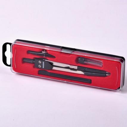 Готовальня 04 предмета Mazari в пенале 